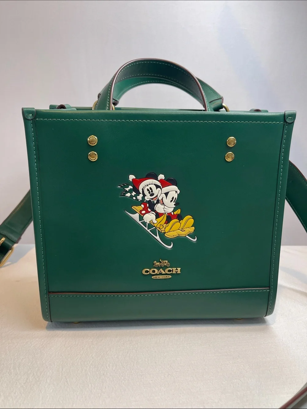 Coach x Disney100 Mickey Minnie Ski Tote Crossbody H2380-CM844
